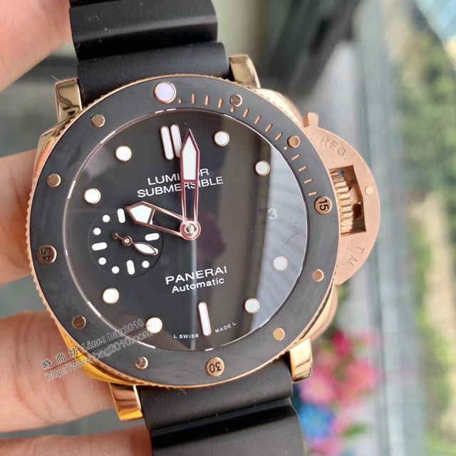沛納海男士腕表 Pam684 ZF出品 小口徑玫瑰金表  gjs1751